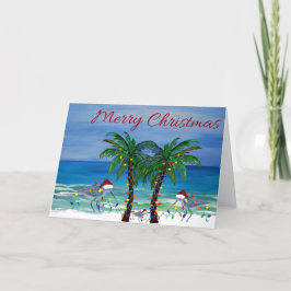 Tarjetas de felicitación de Navidad de playeros.