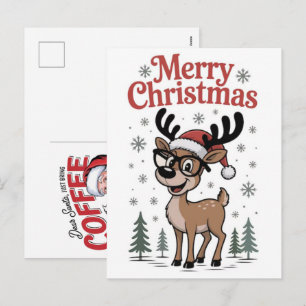 Tarjetas de Felicitación de Navidad de Reno Divert