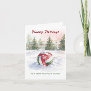 Tarjetas de Felicitación de Navidad de Voleibol