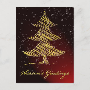 tarjetas de felicitación de Navidad festivas rojas