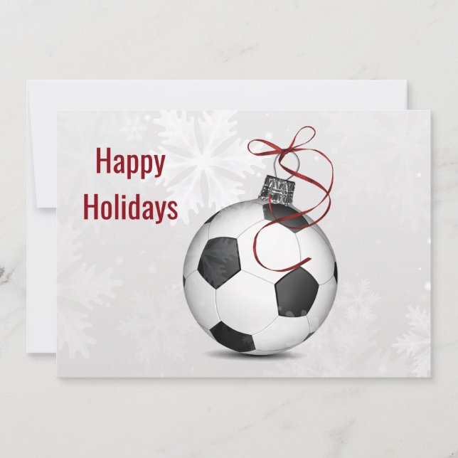 Tarjetas de Felicitación de Navidad para futbolist (Anverso)
