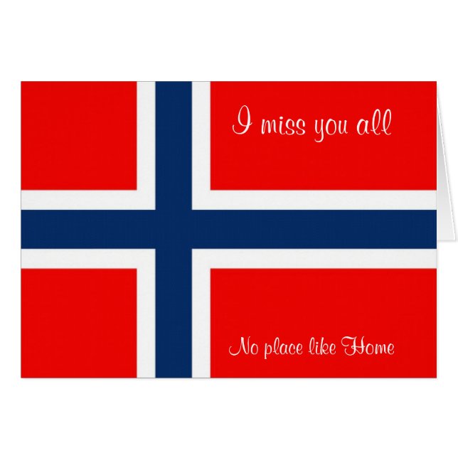 Tarjetas de felicitación de Noruega (Anverso (Horizontal))