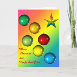 Tarjetas de felicitación de Ornamentos de Navidad