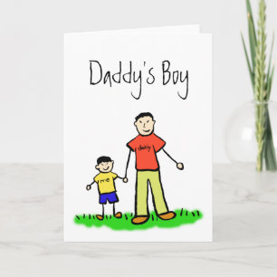 Tarjetas de felicitación de padre e hijo de papá