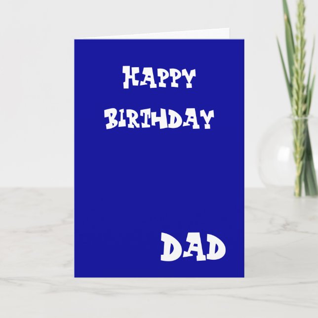 Tarjetas de felicitación de papá de cumpleaños fel (Anverso)