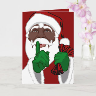 Tarjetas de felicitación de Papá Noel Africano