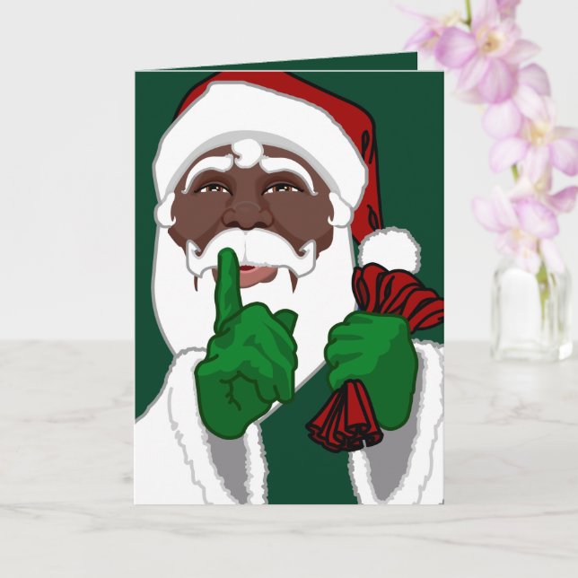 Tarjetas de felicitación de Papá Noel Africano (Orquídea)