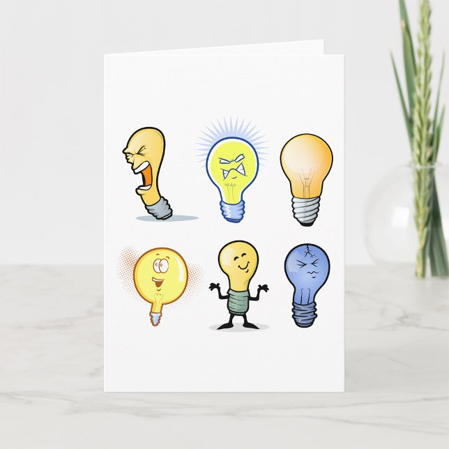Tarjetas de felicitación de personajes Lightbulb (Subido por el creador)