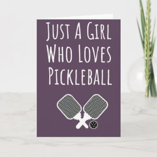 Tarjetas de Felicitación de Pickleball Rosadas y D