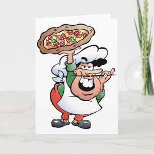 Tarjetas de felicitación de Pizzero