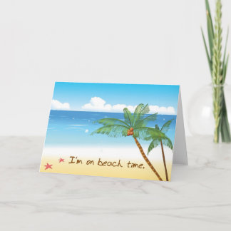Tarjetas de felicitación de playa