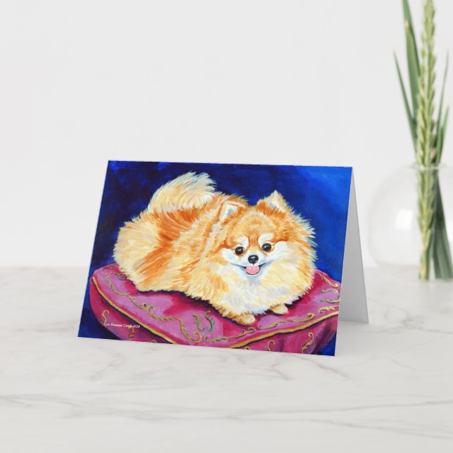 Tarjetas de felicitación de Pomerania (Anverso)
