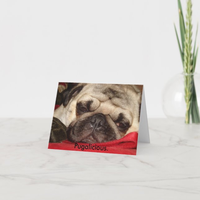 Tarjetas de felicitación de Pugalicious (Anverso)