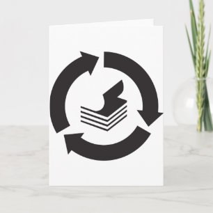 Tarjetas de felicitación de reciclaje de papel