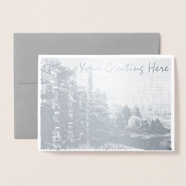 Tarjetas de Felicitación de Recuerdo de Vancouver  (Anverso con sobre)