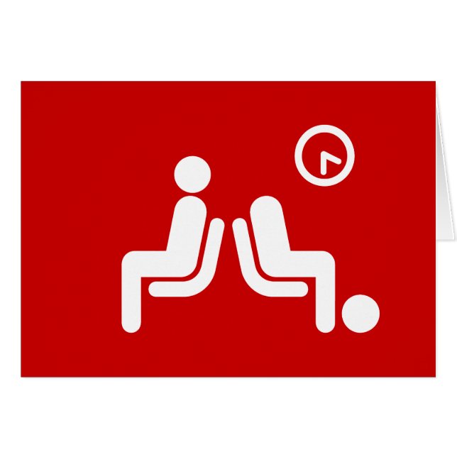 Tarjetas de felicitación de Rótulo de larga espera (Anverso (Horizontal))