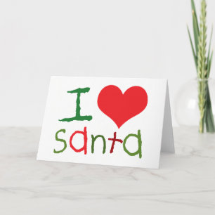 Tarjetas de felicitación de Santa del amor de los