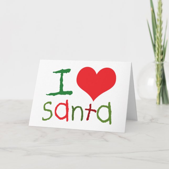 Tarjetas de felicitación de Santa del amor de los (Anverso)