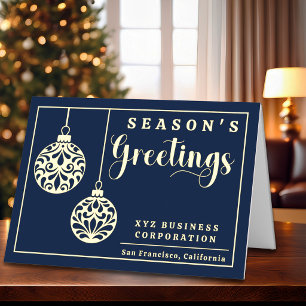 Tarjetas de Felicitación de Temporada Adornos Eleg