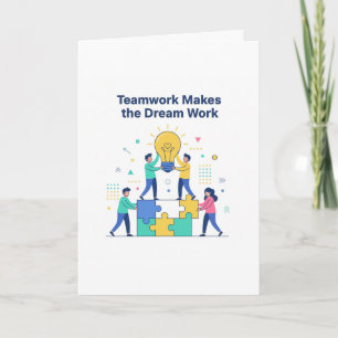 Tarjetas de felicitación de Trabajo en Equipo para