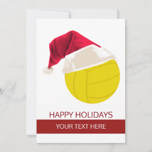 Tarjetas de felicitación de voleibol de Navidad So