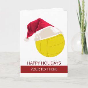 Tarjetas de felicitación de voleibol de Navidad So