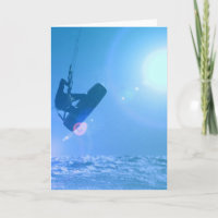 Tarjetas de felicitación del aire de Kitesurfing