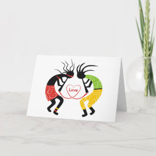 Tarjetas de felicitación del amor de Kokopelli