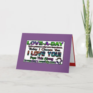 Tarjetas de felicitación del Amor-uno-Día