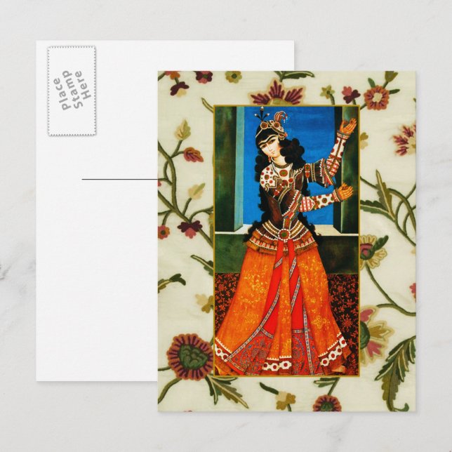 Tarjetas de felicitación del Año Nuevo Persa Nowru (Anverso / Reverso)