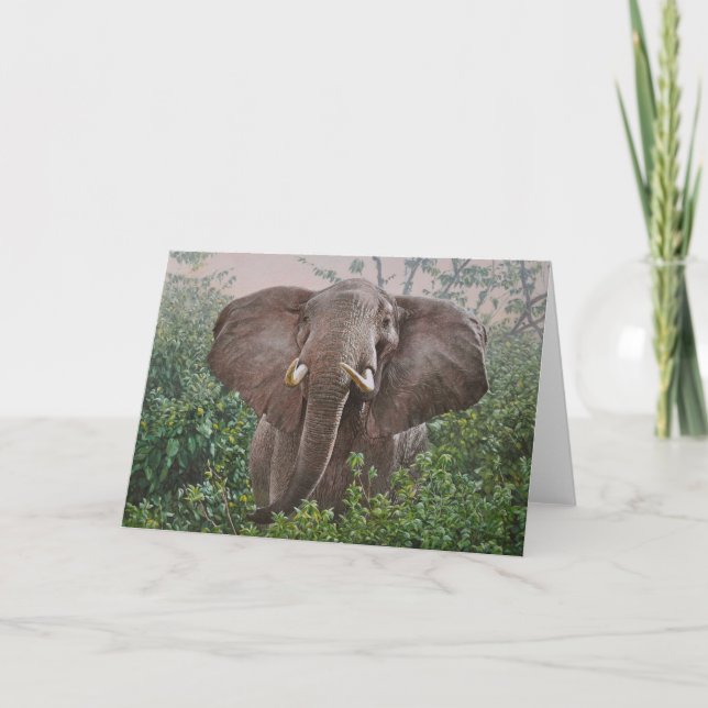 Tarjetas de felicitación del arte de la fauna de (Anverso)