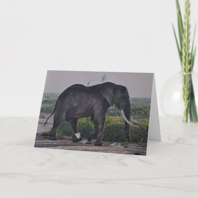 Tarjetas de felicitación del arte de la fauna de (Anverso)