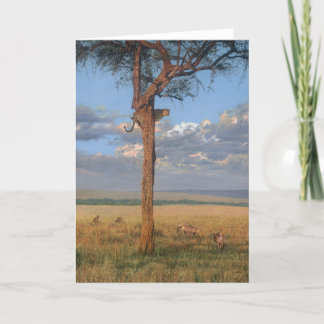 Tarjetas de felicitación del arte de la fauna de