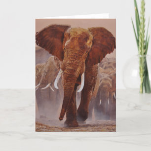 Tarjetas de felicitación del arte de la fauna de