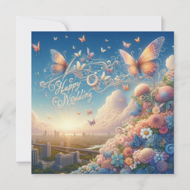 Tarjetas de felicitación del Boda (Anverso)
