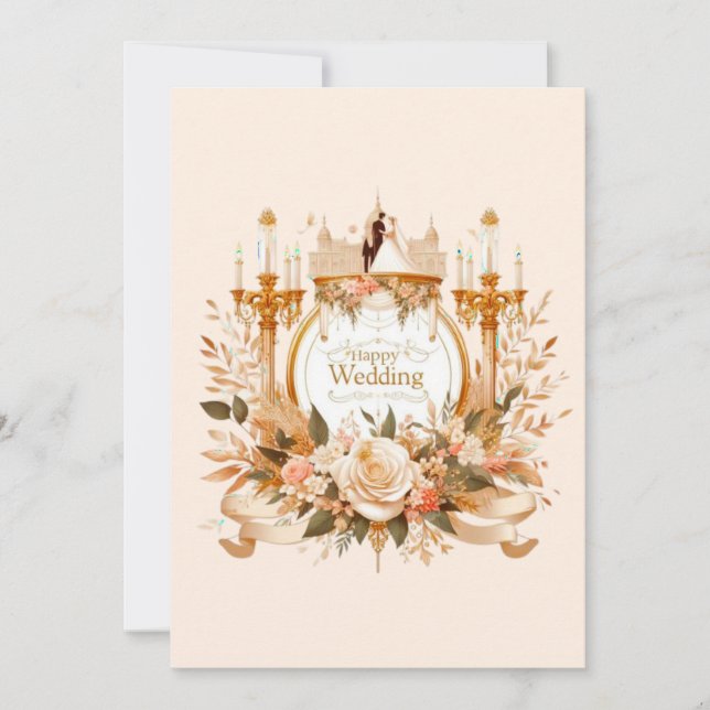 Tarjetas de felicitación del Boda (Anverso)