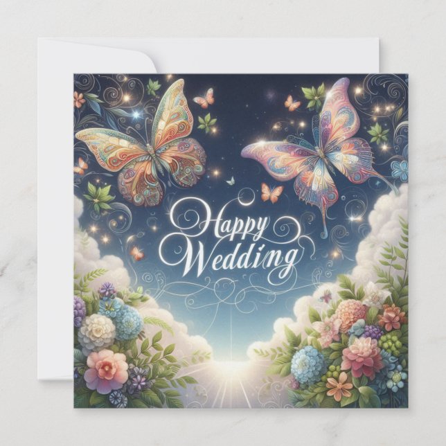 Tarjetas de felicitación del Boda (Anverso)