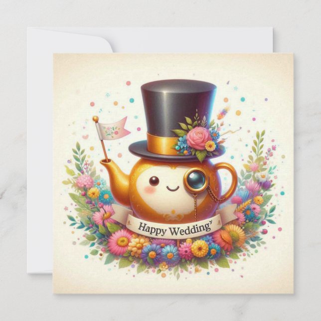 Tarjetas de felicitación del Boda (Anverso)