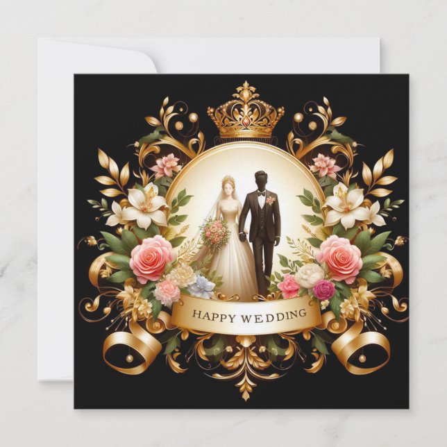 Tarjetas de felicitación del Boda (Anverso)