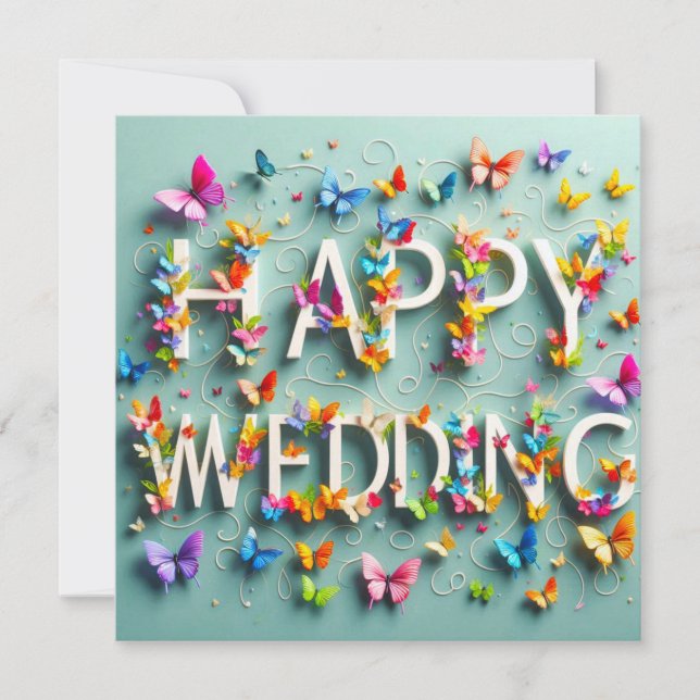 Tarjetas de felicitación del Boda (Anverso)