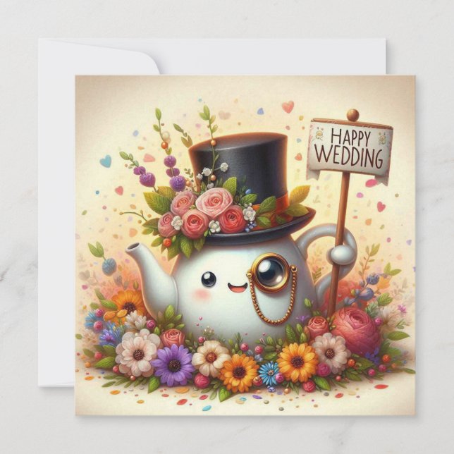 Tarjetas de felicitación del Boda (Anverso)