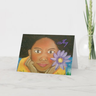 Tarjetas de felicitación del chica de la alegría