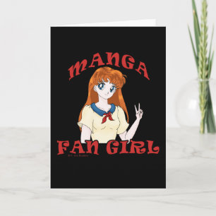 Tarjetas de felicitación del chica de la fan de
