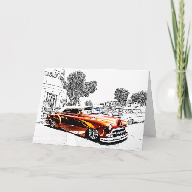 Tarjetas de felicitación del coche (Anverso)