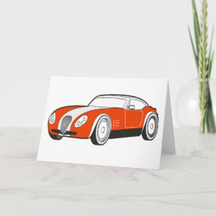 Tarjetas de felicitación del coche de deportes