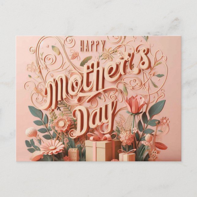 Tarjetas de felicitación del Día de la Madre (Anverso)