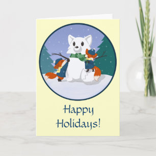 Tarjetas de felicitación del día de la nieve de