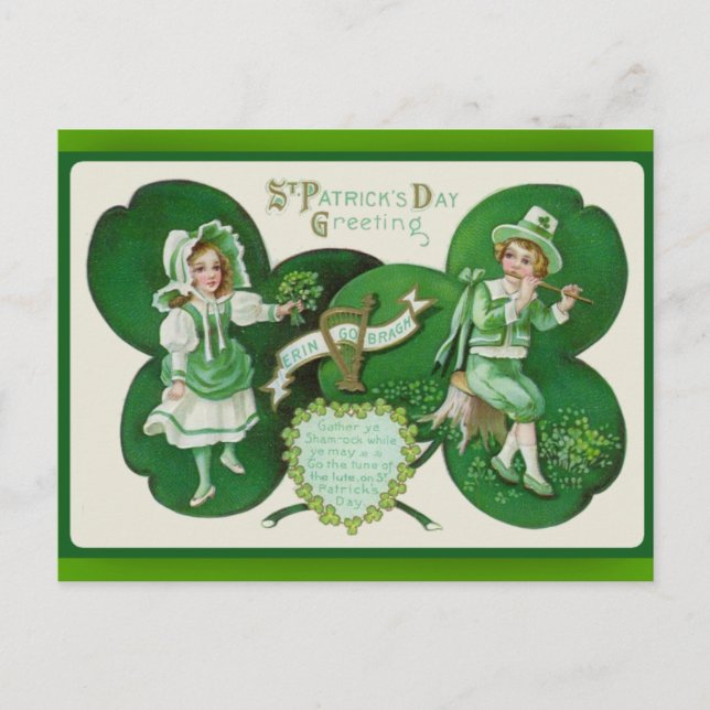Tarjetas de felicitación del Día de San Patricio (Anverso)
