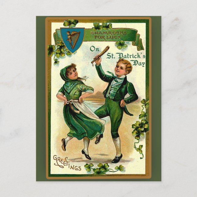 Tarjetas de felicitación del Día de San Patricio (Anverso)