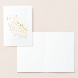 Tarjetas de felicitación del estado de oro